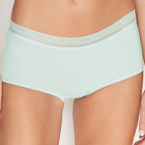 VS XXL Cotton Boyshorts Aqua Crystal NWT - Picture 1 of 15
